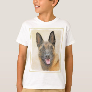 Camiseta Pintura belga malinois - Arte de perro original