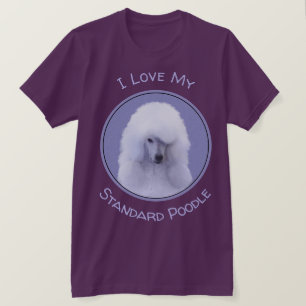 Camiseta Pintura blanca de canapé estándar - Arte de perro