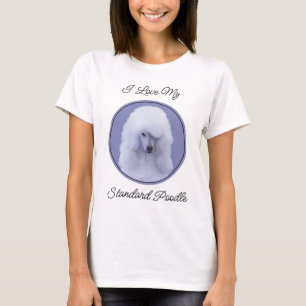 Camiseta Pintura blanca de canapé estándar - Arte de perro 