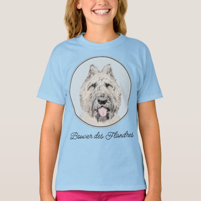 Camiseta Pintura Bouvier des Flandres - Original Dog Art T (Anverso)