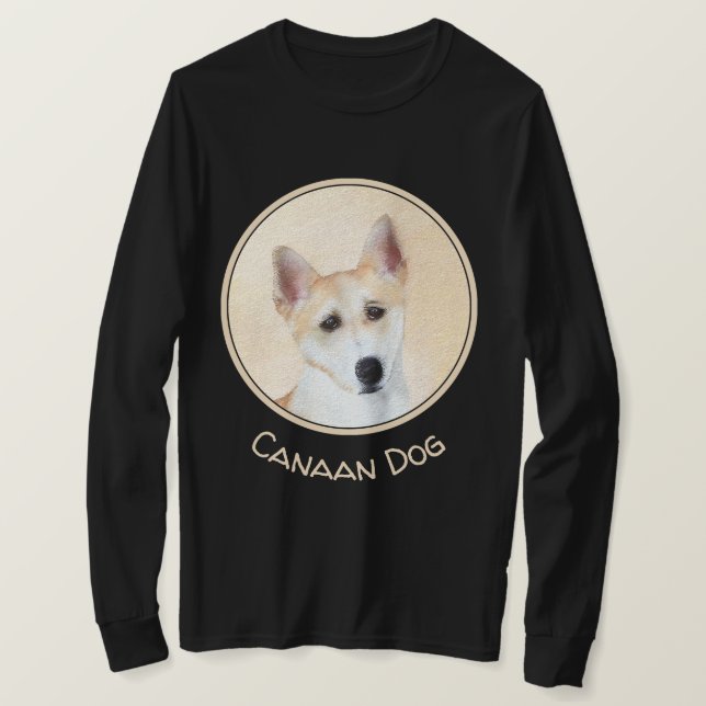 Camiseta Pintura canaense de perro - Arte original de perro (Anverso del diseño)