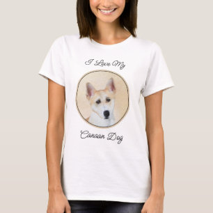 Camiseta Pintura canaense de perro - Arte original de perro