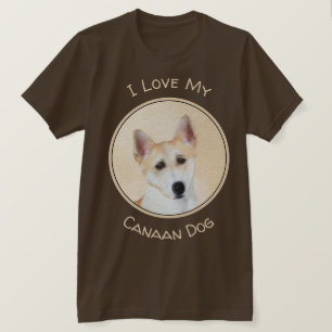 Camiseta Pintura canaense de perro - Arte original de perro