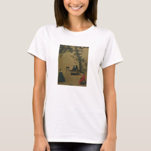 Camiseta Pintura clásica de un músico en un jardín