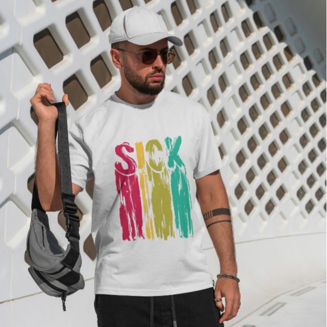 Camiseta Pintura coloreada de citas enfermas (Subido por el creador)