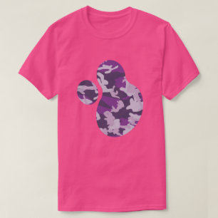 Camiseta Pintura con patrón de camuflaje PurpleBerry Camo c