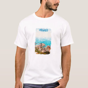 Camiseta Pintura con vistas al océano de Blue Monaco