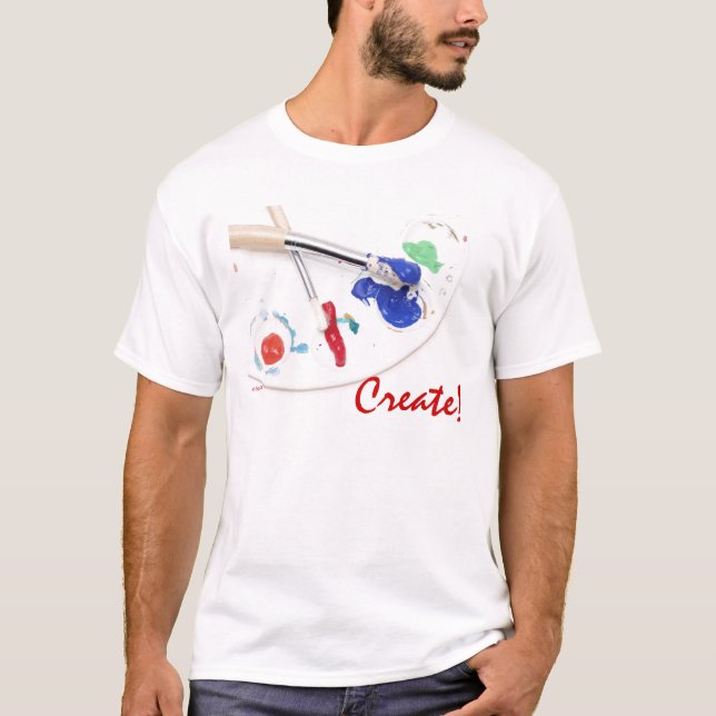 Camiseta ¡Pintura - cree! (Anverso)