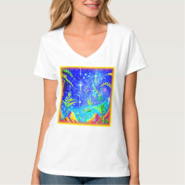Camiseta Pintura Cuta "Selva Estelar". ¡Hazte con una en Za
