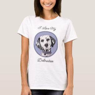 Camiseta Pintura dálmata - Arte de perro original