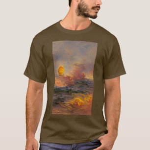 Camiseta Pintura de aceite al atardecer Bonito arte