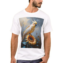 Pintura de aceite de Cockatiel Bronzefallow | Sueñ