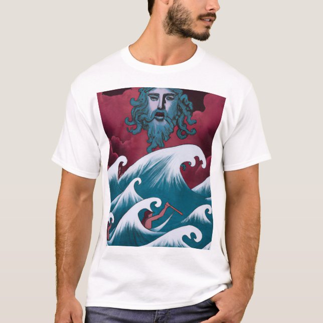 Camiseta Pintura de aceite de Crimson Neptune (Anverso)