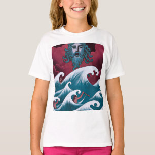 Camiseta Pintura de aceite de Crimson Neptune