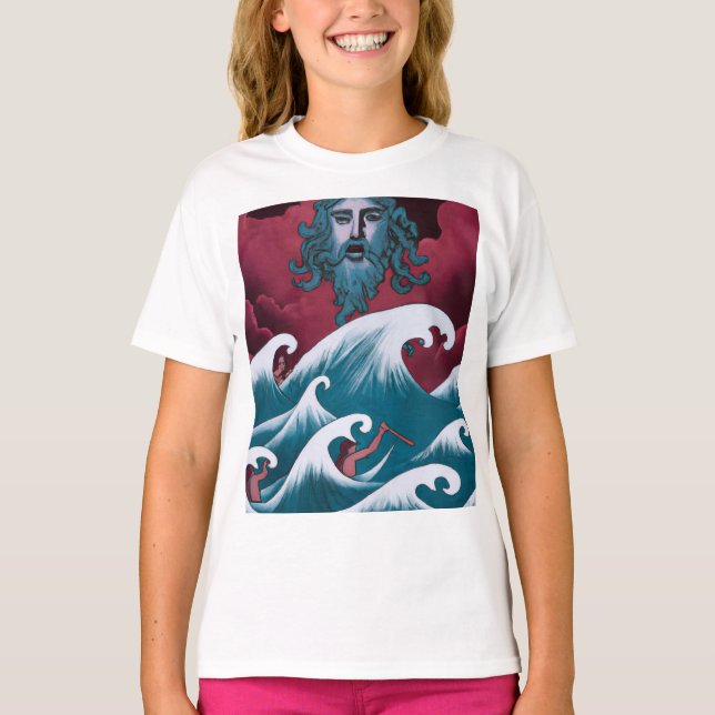 Camiseta Pintura de aceite de Crimson Neptune (Anverso)