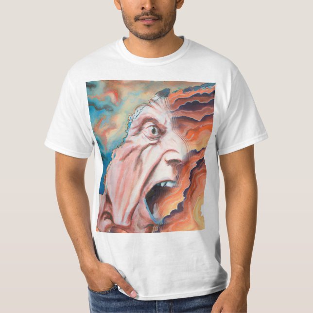 Camiseta Pintura de aceite de ondas de pánico (Anverso)