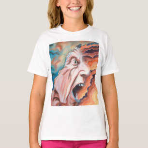 Camiseta Pintura de aceite de ondas de pánico