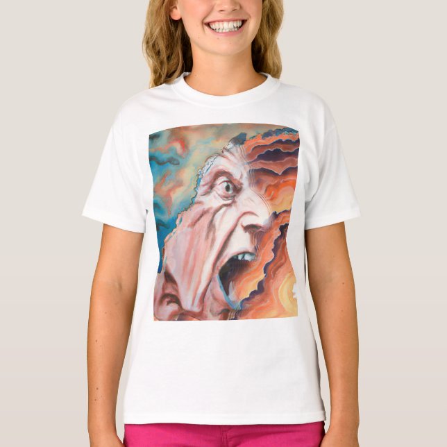 Camiseta Pintura de aceite de ondas de pánico (Anverso)