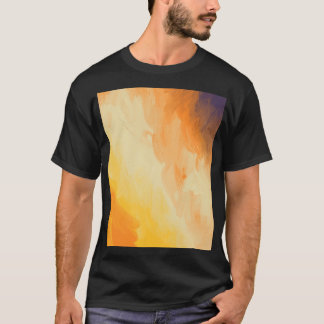 Camiseta Pintura de aceite de pinceladas de mano