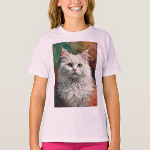 Camiseta Pintura de aceite vibrante de un retrato artístico