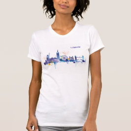 Camiseta Pintura de acuarela de arte de Londres