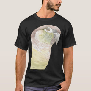 Camiseta Pintura de acuarela de conejo con tintes verdes