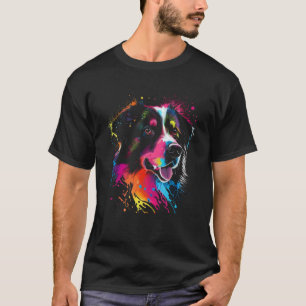 Camiseta Pintura de acuarela de Pastor de Pastor Australian