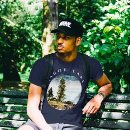 Camiseta Pintura de acuarela del lago Tahoe