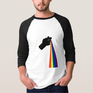 Camiseta Pintura de aerosol el arco iris
