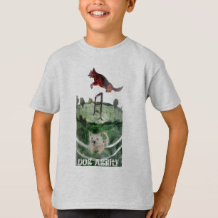 Camiseta Pintura de Agilidad de Perro