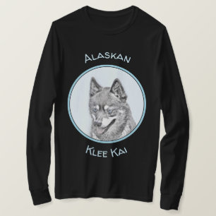 Camiseta Pintura de Alaskan Klee Kai - Arte Perro Original.