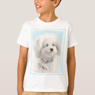Camiseta Pintura de algodón de tulear - Arte de perro origi