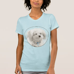 Camiseta Pintura de algodón de tulear - Arte de perro origi