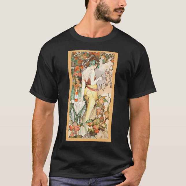 Camiseta Pintura de Alphonse Mucha (1860 1939) (Anverso)