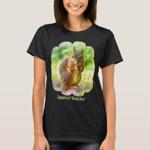 Camiseta Pintura de animales de vigilancia de ardillas