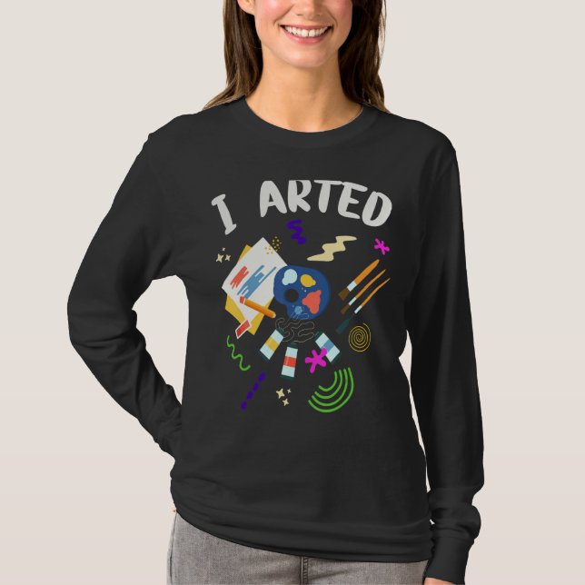 Camiseta Pintura de arte (Anverso)