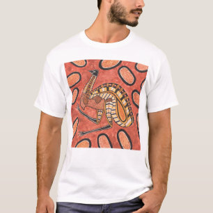 Camiseta Pintura de arte aborigen de Emu