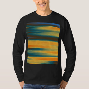 Camiseta Pintura de arte abstracto a rayas