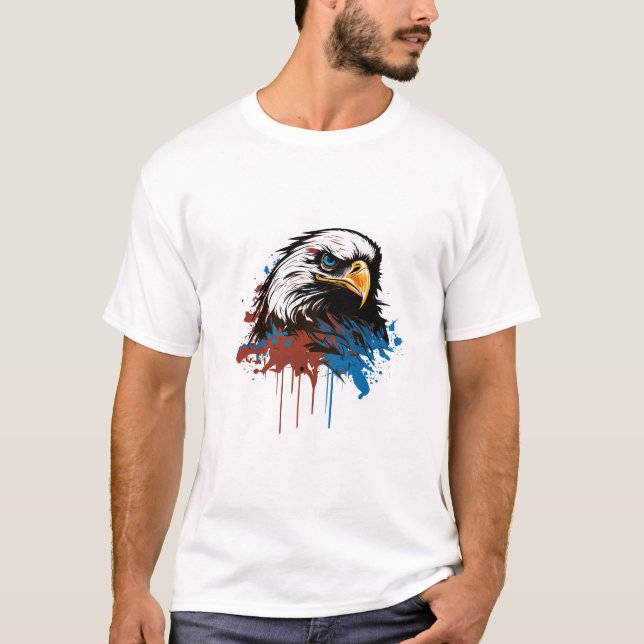 Camiseta Pintura de arte creativo con pinturas de pintura c (Anverso)