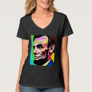 Camiseta Pintura de arte de Abraham Lincoln del 4 de julio