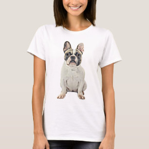Camiseta Pintura de arte de acuarela de Bulldog francés