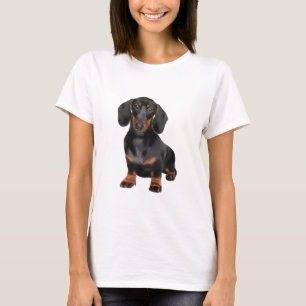 Camiseta Pintura de arte de acuarela de perro de Dachshund