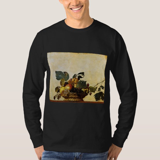 Camiseta Pintura de arte de la fruta de Caravaggio (Anverso)