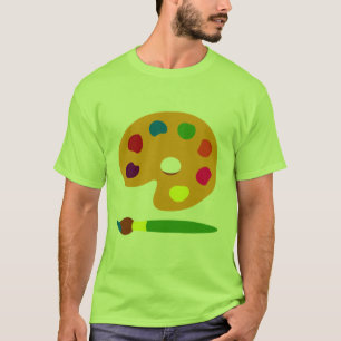 Camiseta Pintura de arte de paleta