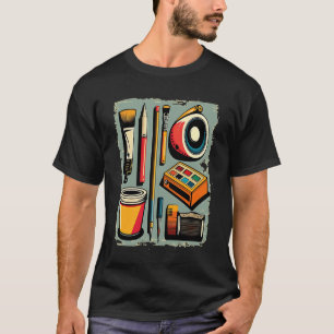 Camiseta Pintura de arte Pop Painter Mom 1