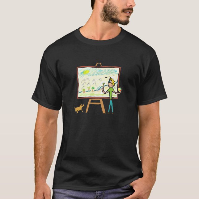 Camiseta Pintura de artista (Anverso)