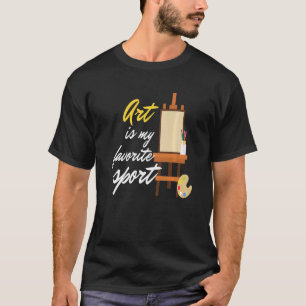 Camiseta Pintura de artista deportivo favorito de arte crea