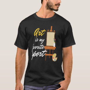 Camiseta Pintura de artista deportivo favorito de arte crea
