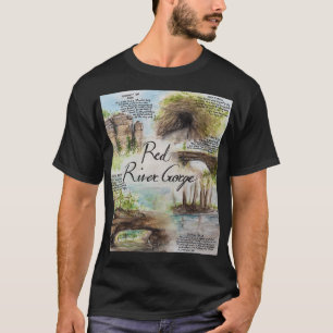 Camiseta Pintura de Atracciones Naturales de la Garganta de