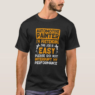 Camiseta Pintura de automóvil de pintador automático